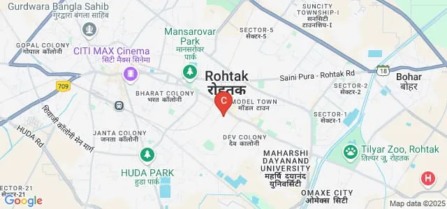 Arpan Institute for Mentally Handicapped Children, Rohtak Map