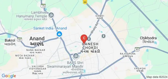 BF Shah Institute of Commerce and Management, Anand Map
