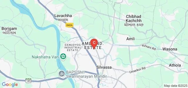 Gujarat National Law University, Silvassa Campus Map