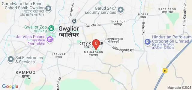 School of Distance Education, Jiwaji University, Gwalior Map