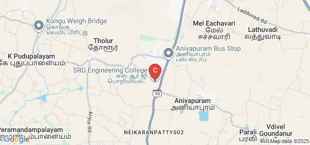 SRG Engineering College, Namakkal Map