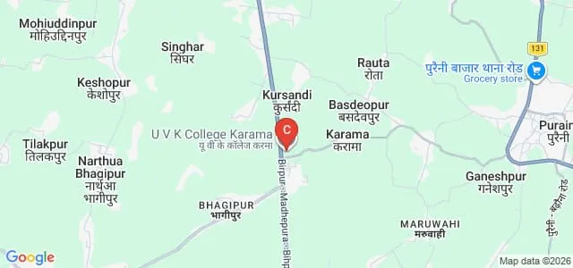 UVK College, Madhepura Map