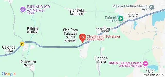 Choithram College of Professional Studies, Indore Map