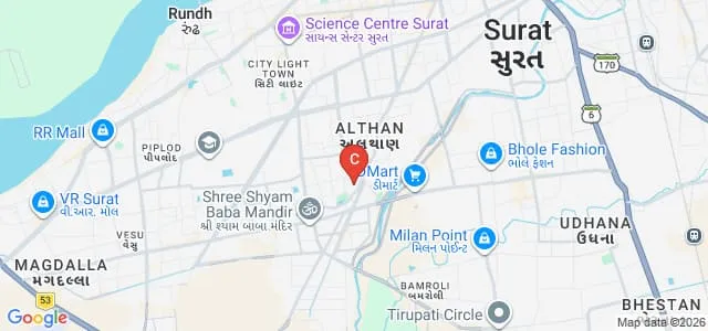 Shikshan Bharti College of Education, Surat Map