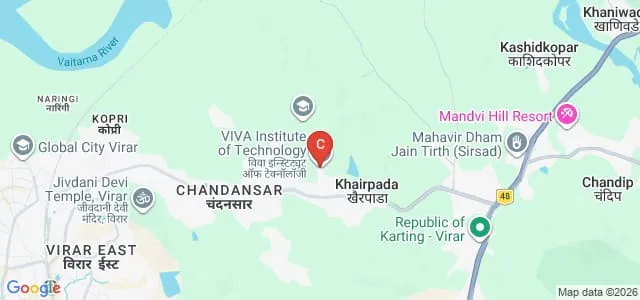 Viva Institute of Pharmacy, Virar Map
