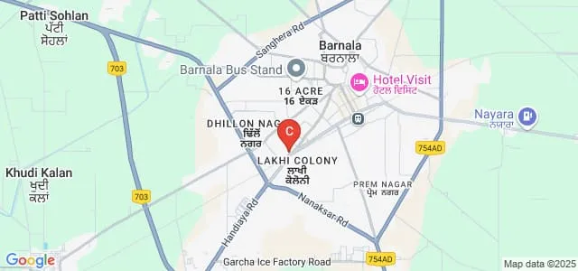 Sanatan Dharam College of Pharmacy, Barnala Map