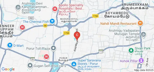 Thiru Seven Hills Polytechnic College, Chennai Map