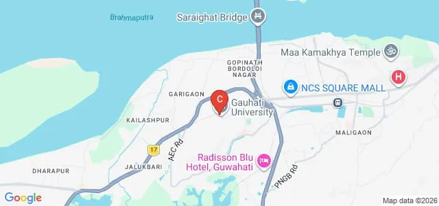 University Law College, Gauhati University, Guwahati Map
