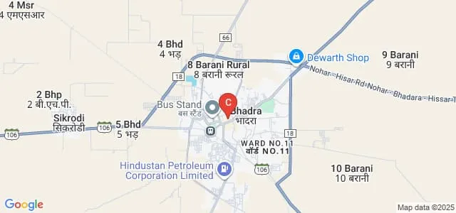 MRS Shri Krishna Parnam Kanya Mahavidyalaya, Hanumangarh Map