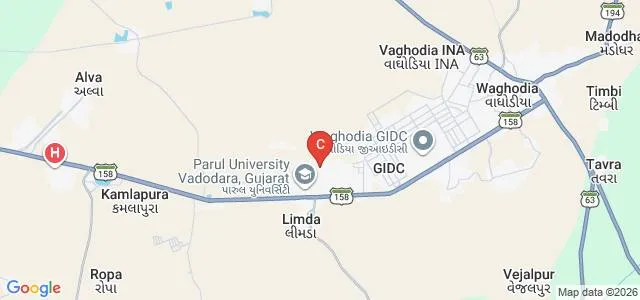 Parul Institute of Medical Sciences and Research, Vadodara Map