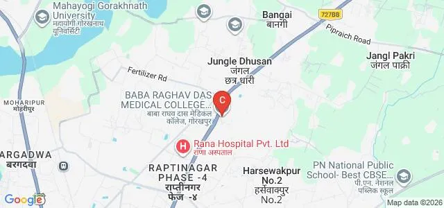 Baba Raghav Das Medical College, Gorakhpur Map