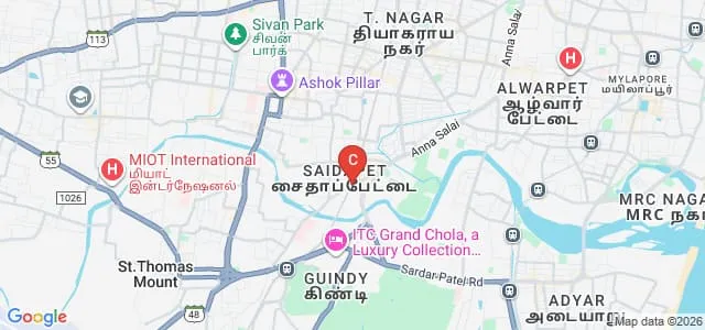 Annai Veilankanni's School of Nursing, Chennai Map