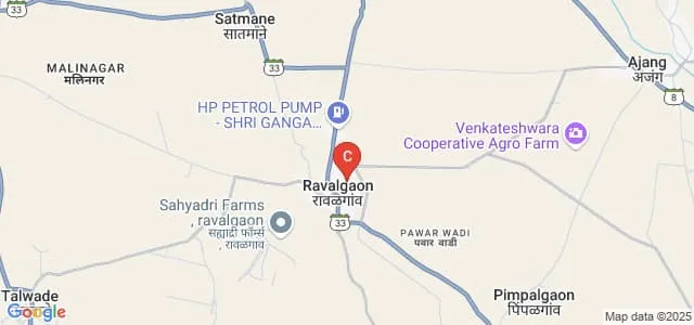 Shri Swami Samarth Vidya Prasarak Mandal's Arts, Commerce and Science College, Ravalgaon Map