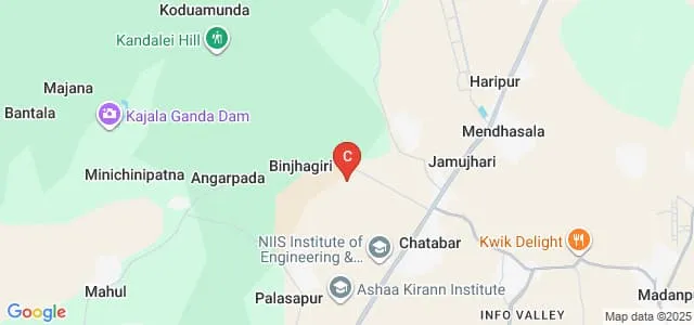 VISWASS College of Nursing, Khordha Map