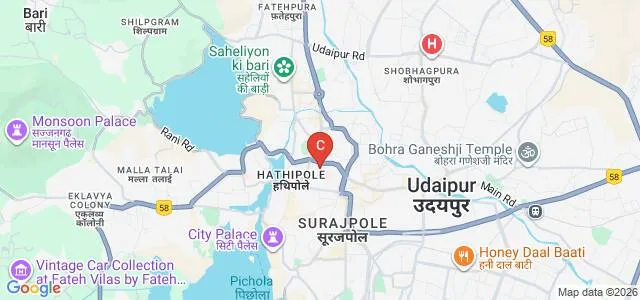Government College of Nursing, Udaipur Map
