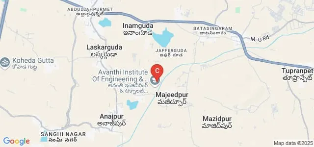 Avanthi's Scientific Technological and Research Academy, Hayathnagar Map