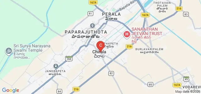 St Gregory College of Education, Prakasam Map