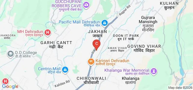 National Institute for the Empowerment of Persons with Visual Disabilities, Dehradun Map