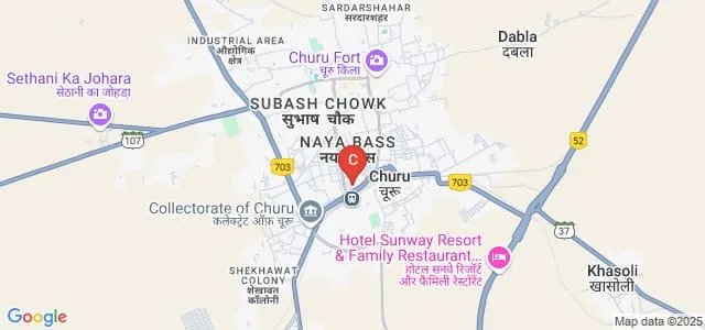 Lohia College, Churu Map