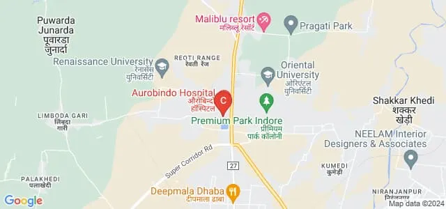 Sri Aurobindo Institute of Speech and Hearing, Indore Map
