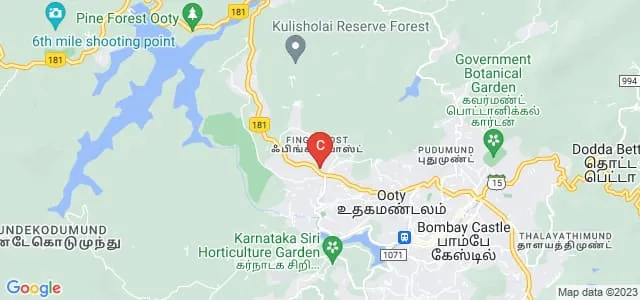Emerald Heights College for Women, Ooty Map