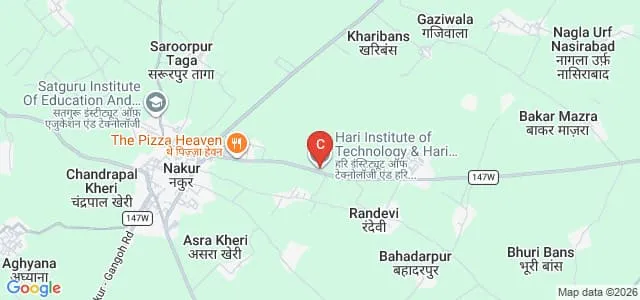 Hari Institute of Technology, Saharanpur Map