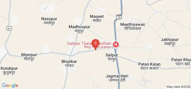 Prime Rose College, Tijara Map