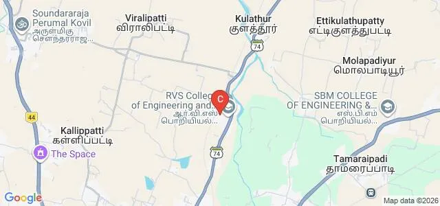 RVS College of Education, Dindigul Map