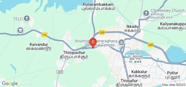Krishnaveni Exhibition Society's Polytechnic, Krishna Map
