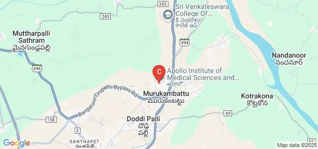 Apollo College of Nursing, Chittoor Map