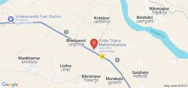 Onda Thana Mahavidyalaya, Bankura Map