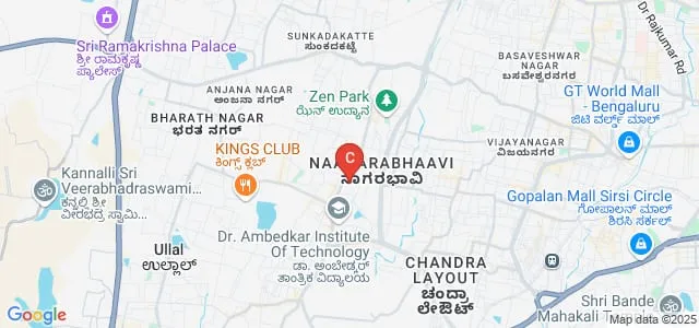 NRI Institute, Bangalore Map