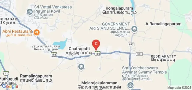 Arumugham Palaniguru Arts and Science College for Women, Virudhunagar Map