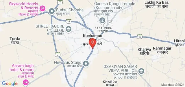 BR Kabra Mahila Shikshak Prashikshan Mahavidhyalaya, Nagaur Map