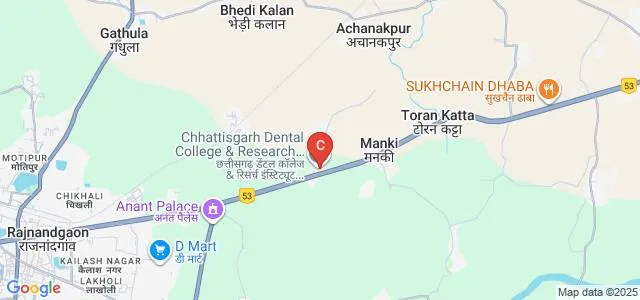 Chhattisgarh Dental College and Research Institute, Rajnandgaon Map
