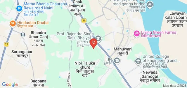 Hanswahini Institute of Science and Technology, Allahabad Map