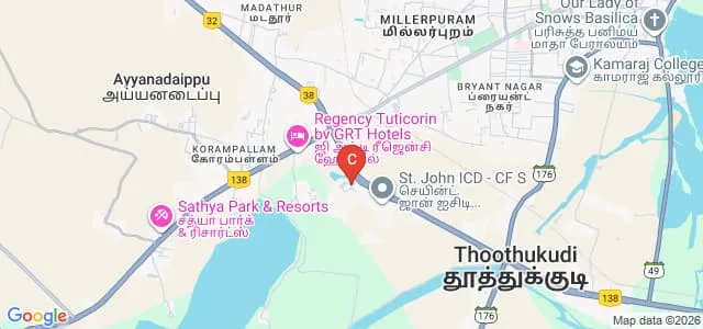 Fisheries College and Research Institute, Thoothukudi Map