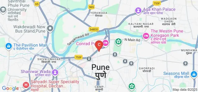 Nowrosjee Wadia College, Pune Map