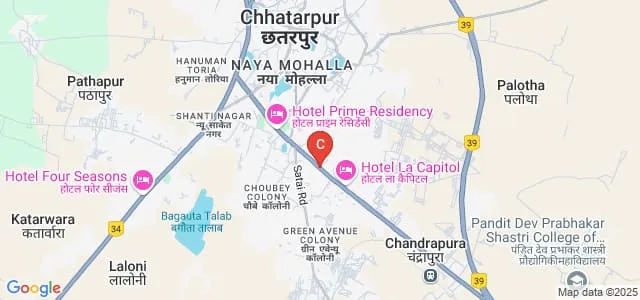 Maa Sharda Mahavidyalaya, Chhatarpur Map