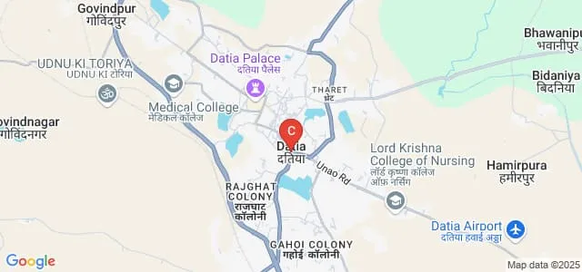 Shri Rawatpura Sarkar College of Physical Education, Datia Map