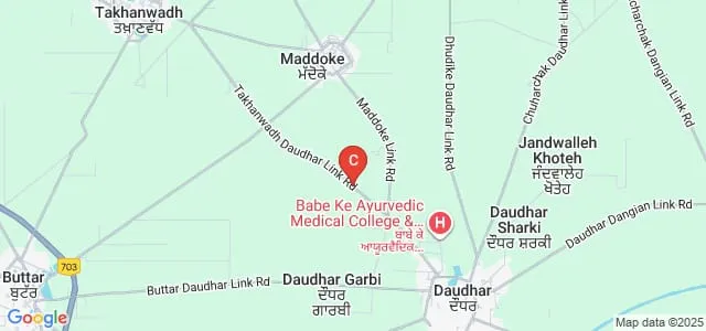 Babe ke Institute of Nursing, Moga Map