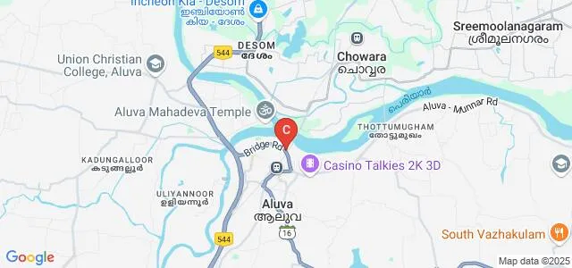 St Xavier's College for Women, Aluva Map