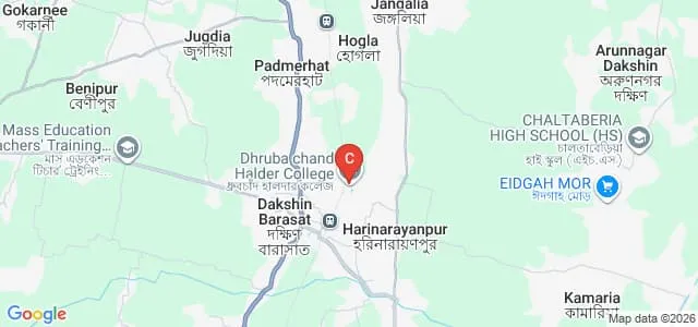 Dhruba Chand Halder College, South 24 Parganas Map