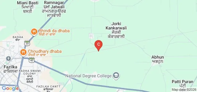 DAV College of Education, Fazilka Map