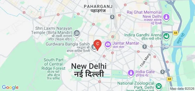 YWCA Women's Training institute, Delhi Map