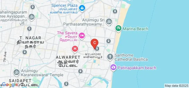 The Madras Sanskrit College, Chennai Map