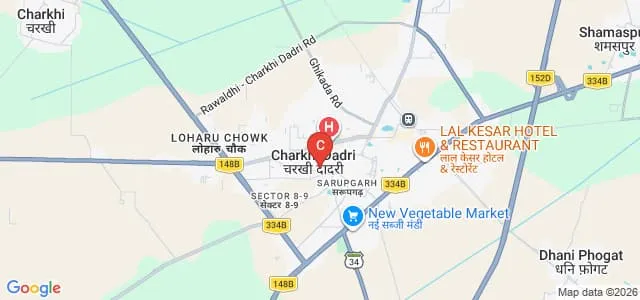 Aryavart College of Education, Bhiwani Map