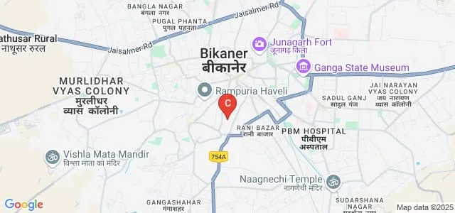 Shri Jain Kanya PG Mahavidyalaya, Bikaner Map
