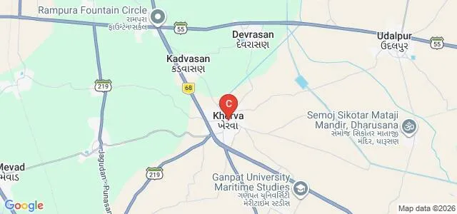 Ganpat University Institute of Computer Technology, Mehsana Map