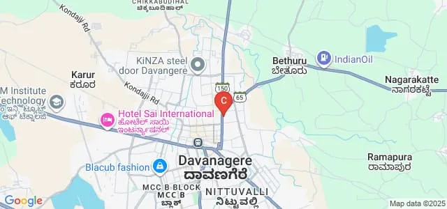 Bapuji College of Nursing, Davangere Map